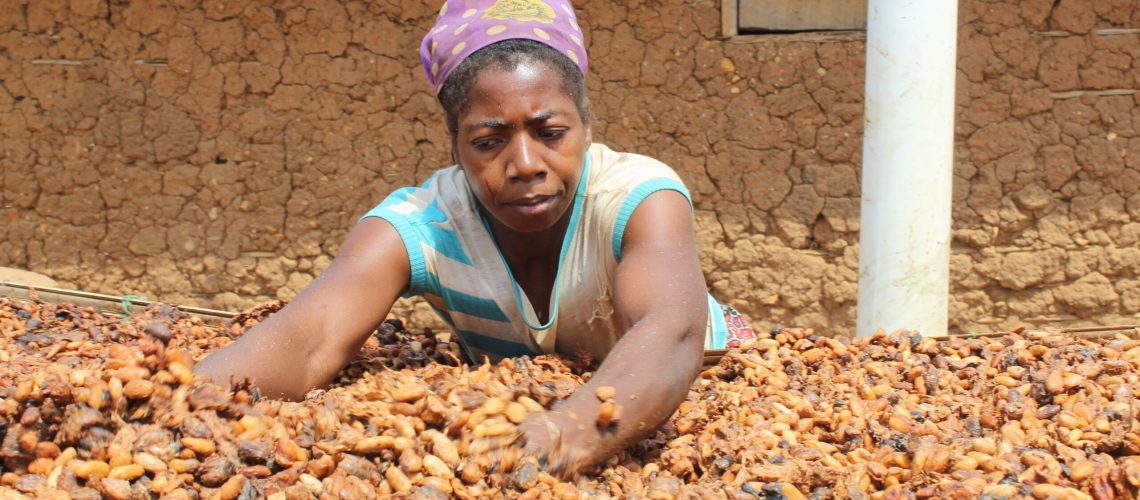 female cocoa farmer
